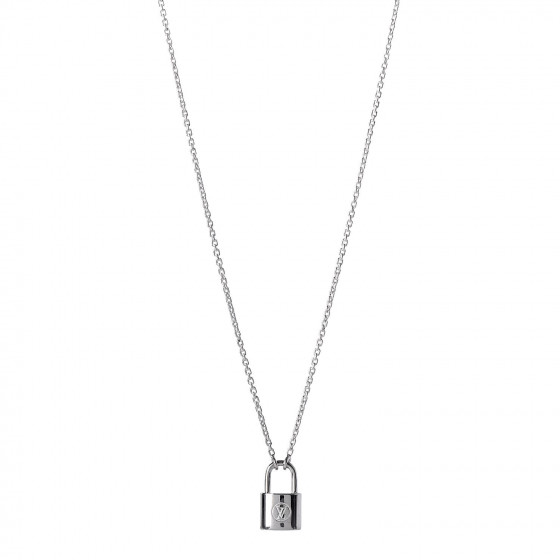 louis vuitton silver lockit necklace price