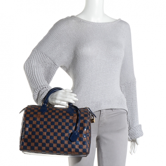 damier paillettes speedy 30