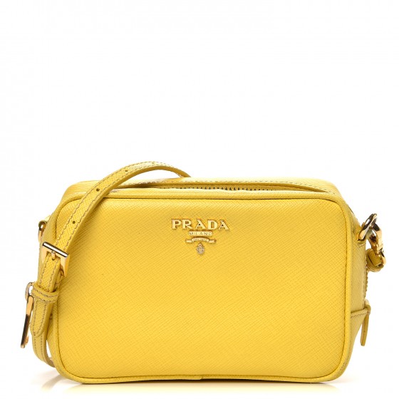 yellow prada purse