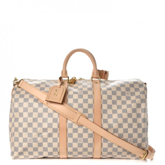 louis vuitton keepall 50 damier azur