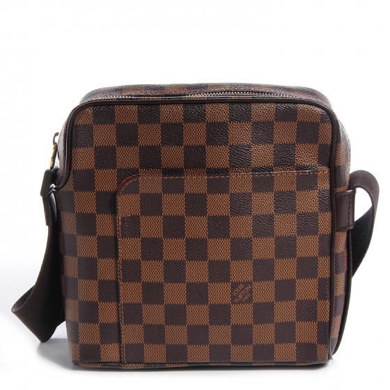 Louis Vuitton Olav PM N41442 Damier Ebene Canvas Crossbody Bag Brown