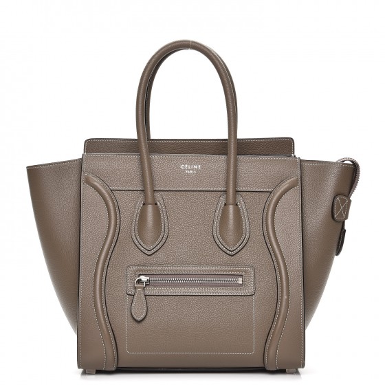 celine micro luggage drummed calfskin