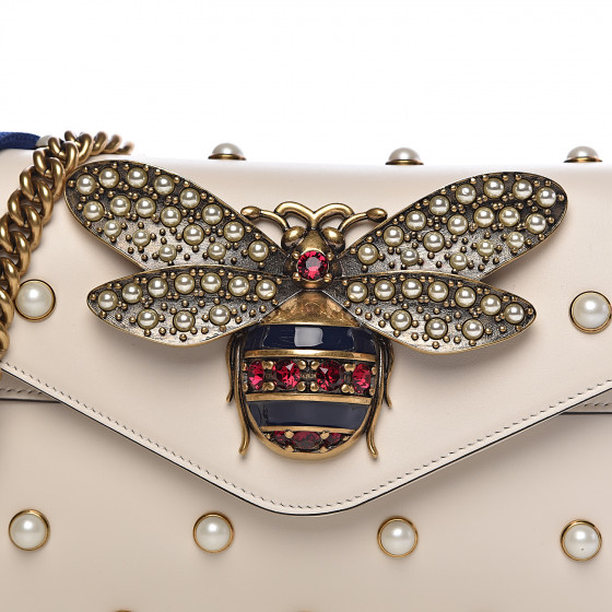 gucci pearl bee bag