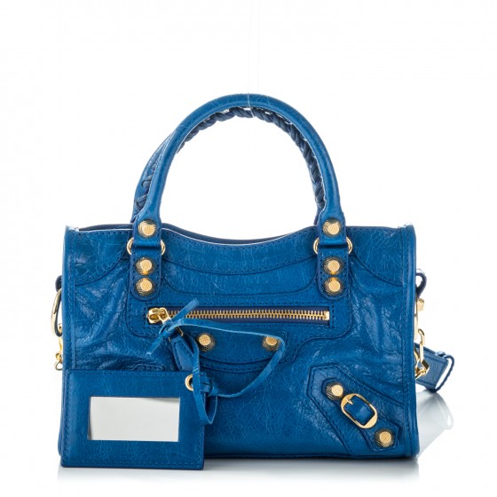 balenciaga blue tote