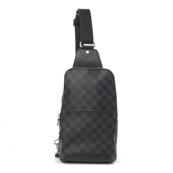 LOUIS VUITTON Damier Graphite Avenue Sling Backpack 368749