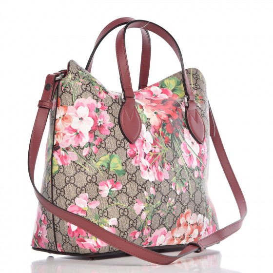 gg blooms supreme canvas shoulder bag