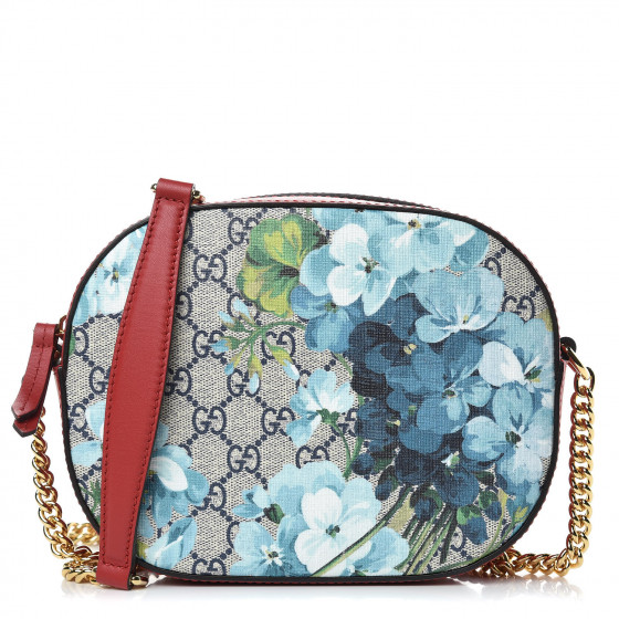 gucci flower bag blue