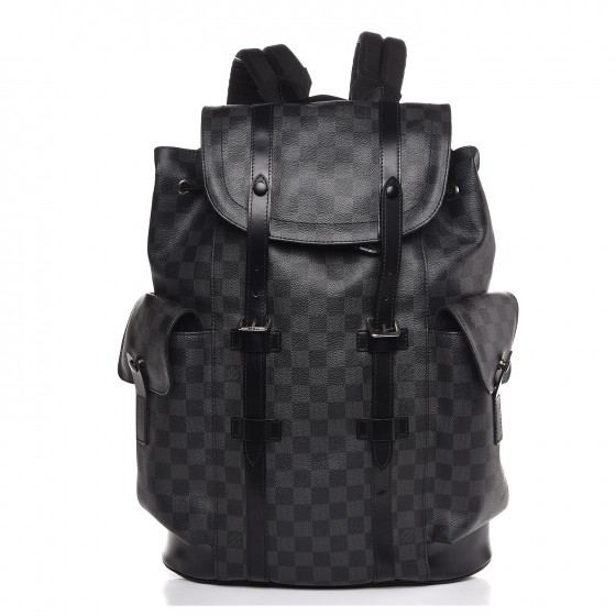 Very Rare Louis Vuitton Special Edition Christopher PM Damier Graphite  Backpack