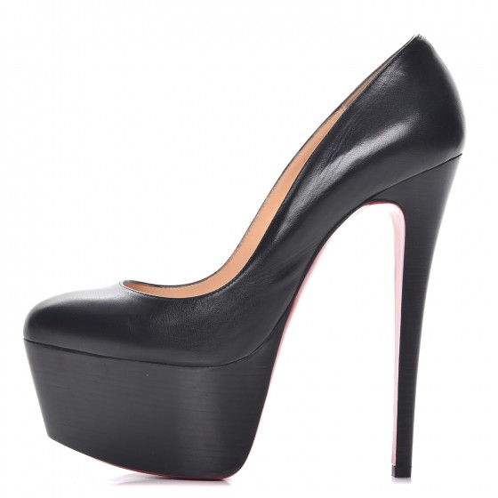 CHRISTIAN LOUBOUTIN Kid Victoria 160 Pumps 39.5 Black 232481 | FASHIONPHILE