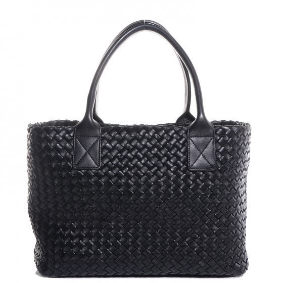 BOTTEGA VENETA Nappa Intrecciato Mini Cabat Nero Black 85014 | FASHIONPHILE