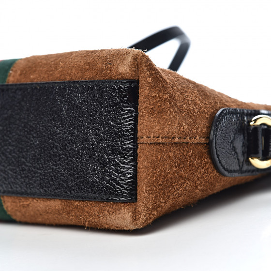 ophidia suede small shoulder bag