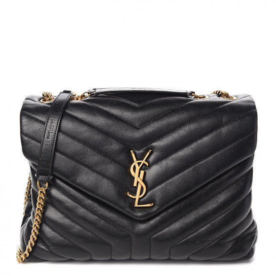 saint laurent quilted calfskin leather wallet on a chain