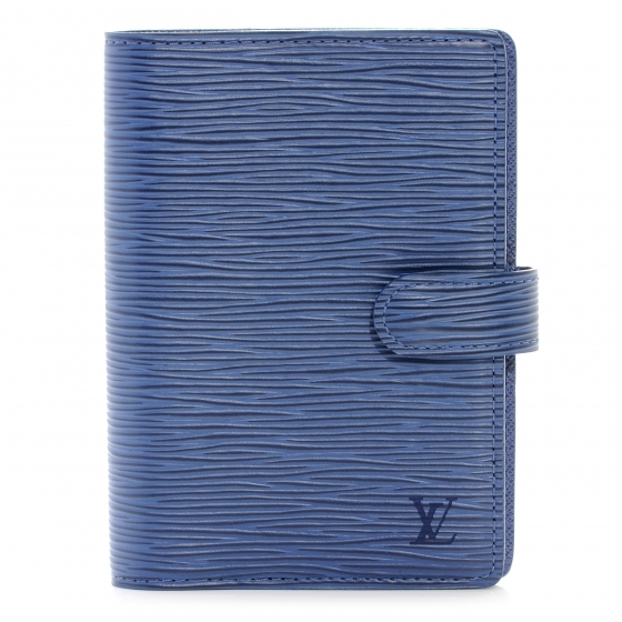 LOUIS VUITTON Epi Small Ring Agenda Cover Myrtille Blue 43417