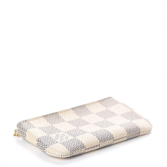 louis vuitton key pouch damier azur canvas