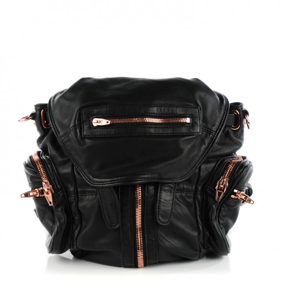 black backpack gold hardware