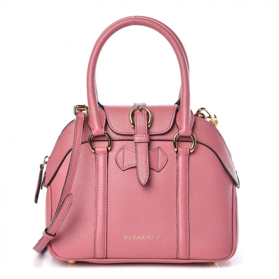 BURBERRY Derby Calfskin Small Milverton Satchel Mauve Pink 406165