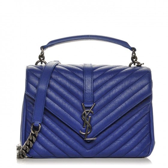 ysl blue handbag