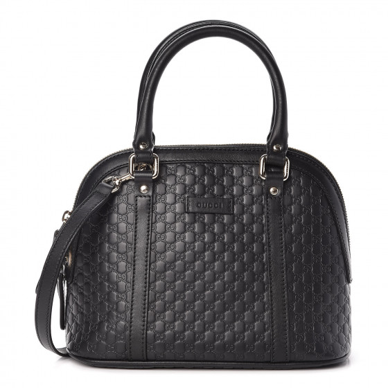 gucci microguccissima mini dome bag black