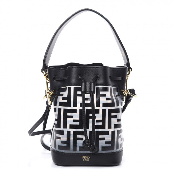 fendi mon tresor mini bucket bag black