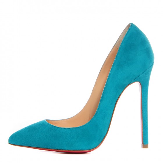 bright blue pumps