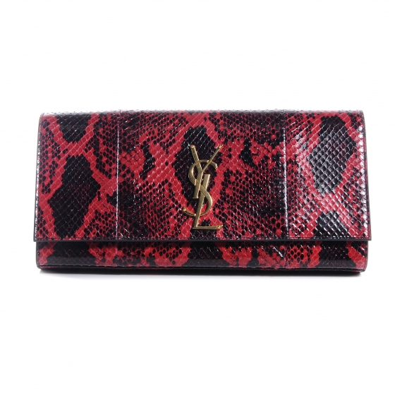 ysl snakeskin clutch