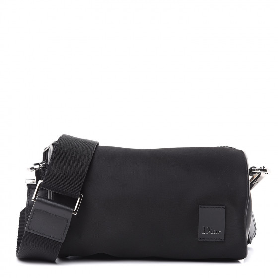 roller messenger bag in black calfskin dior