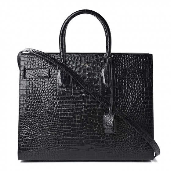 saint laurent sac de jour crocodile