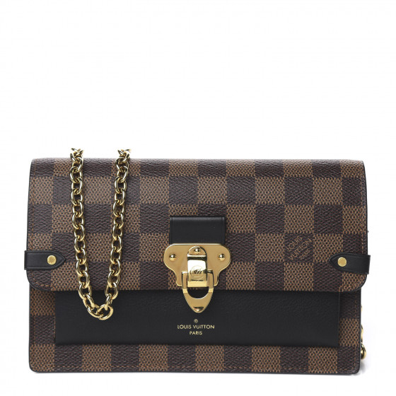 Shop Louis Vuitton DAMIER Vavin chain wallet (N60237, N60221) by