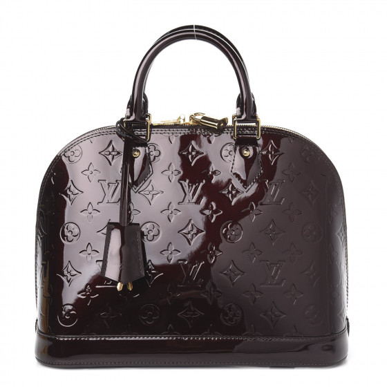 louis vuitton vernis alma pm amarante