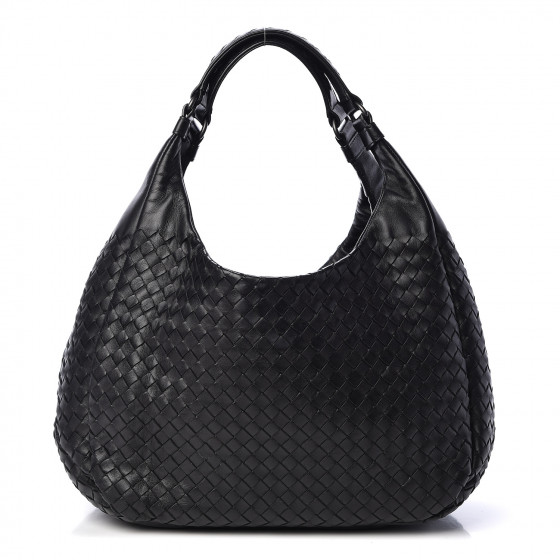 BOTTEGA VENETA Nappa Intrecciato Medium Campana Black 507080