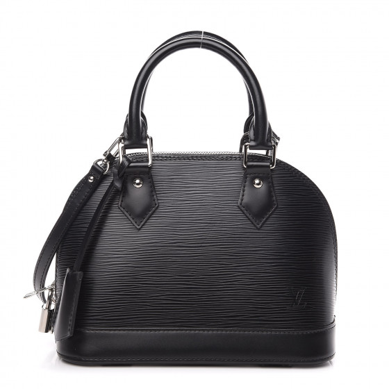 louis vuitton alma bb black epi leather