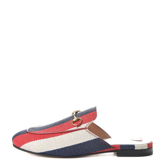 canvas gucci princetown mules