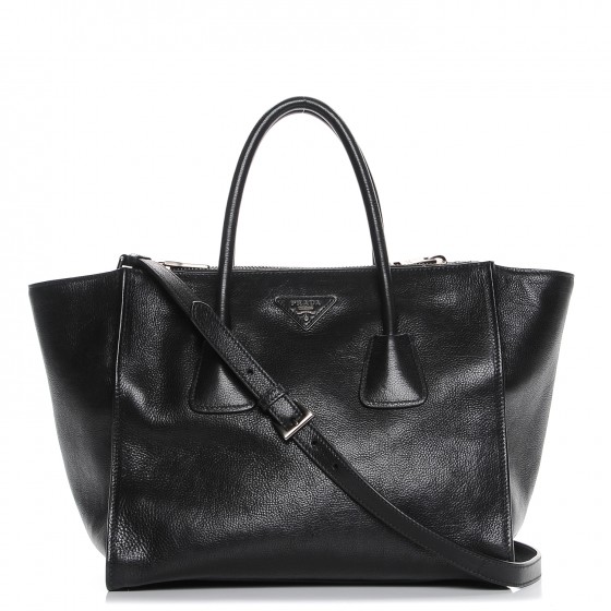 prada glace calf tote