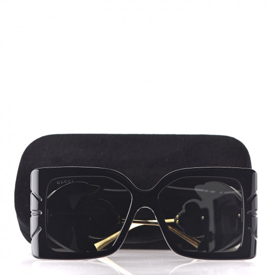 Gucci Acetate Square Frame Wing Sunglasses Gg0535s Black 471103