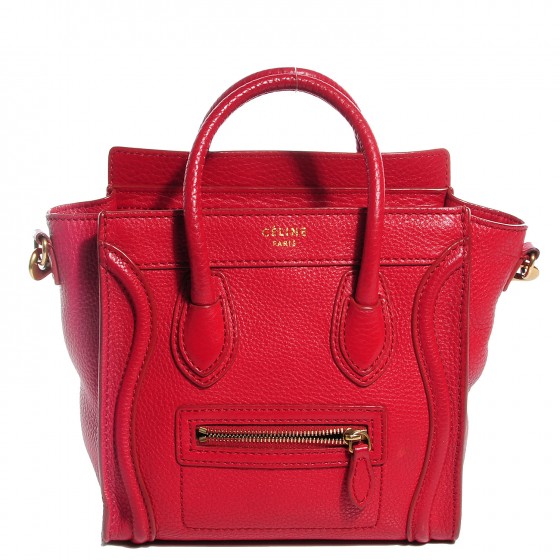 celine luggage red