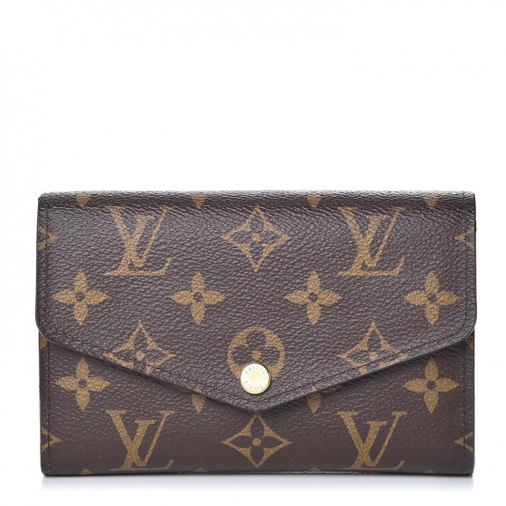 LOUIS VUITTON Empreinte Monogram Giant Crafty Sarah Wallet Creme Black,  Leather