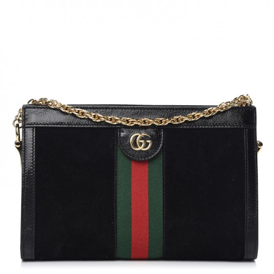 gucci ophidia shoulder bag black suede