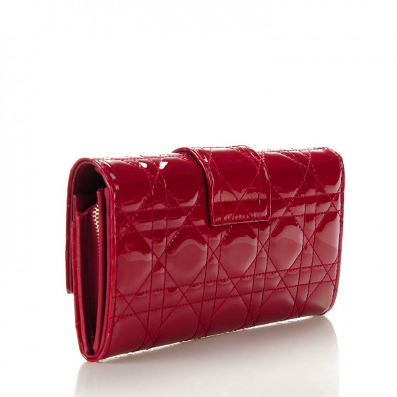 red dior wallet