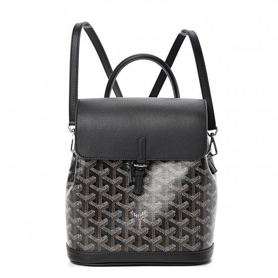 GOYARD Goyardine Calfskin Mini Alpin Backpack Black 539206 FASHIONPHILE