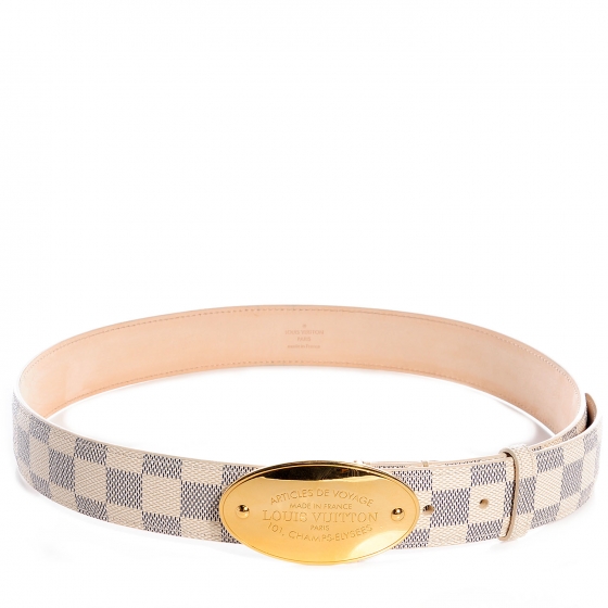 damier azur belt