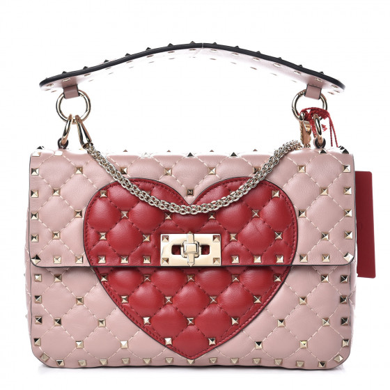 valentino rockstud heart bag