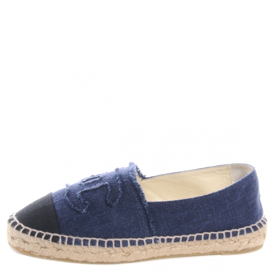 blue denim espadrilles