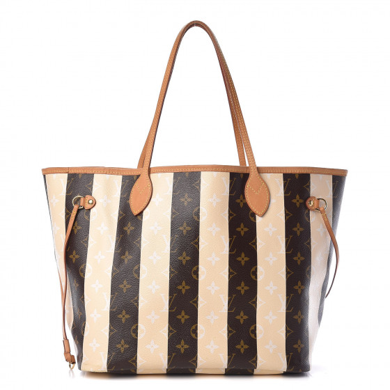 louis vuitton monogram rayures neverfull mm