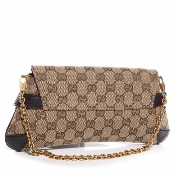 gucci monogram horsebit clutch