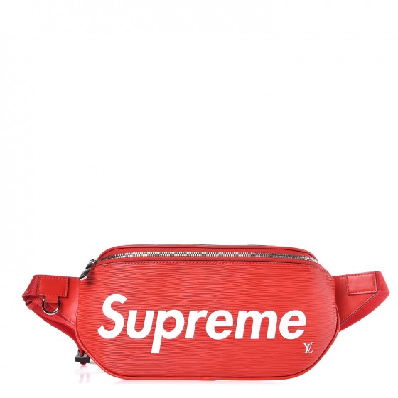 lv x supreme waist bag
