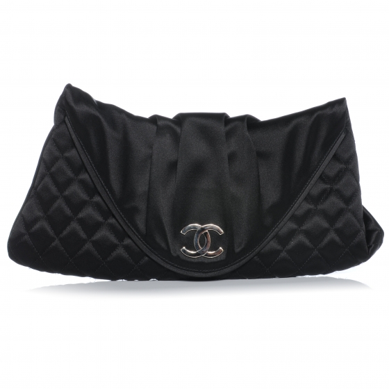 chanel ruffle clutch