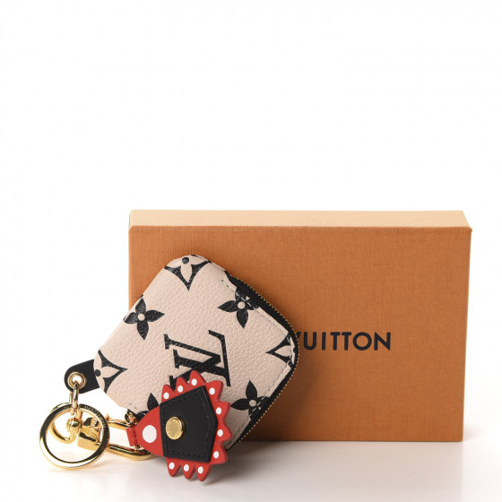 lv crafty square pouch bag charm and key holder