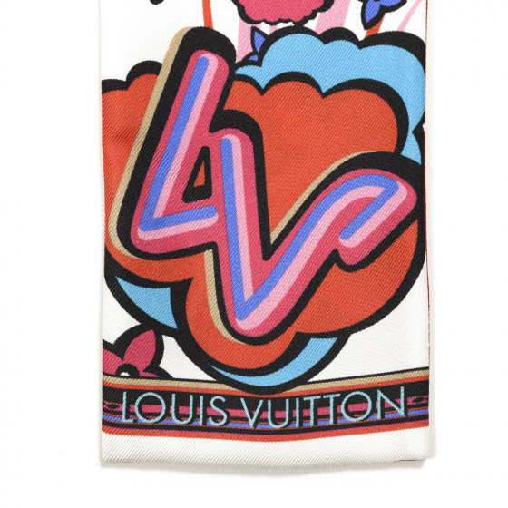 LOUIS VUITTON Silk Pop Monogram BB Bandeau Bleuet | FASHIONPHILE