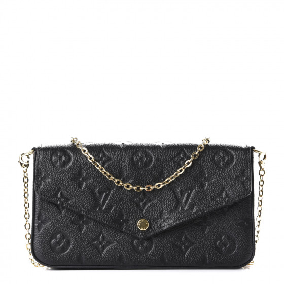 louis vuitton black empreinte pochette