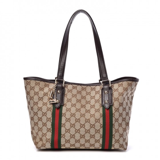 GUCCI Monogram Medium Jolicoeur Tote Brown 301276